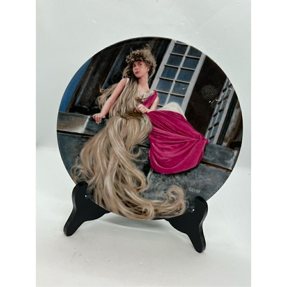 Vintage Charles Gehm 'Rapunzel' plate.  Konigszelt Bayren, Germany  8" diameter